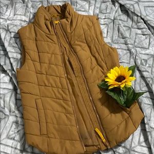 Brown Puffer Vest 🧥